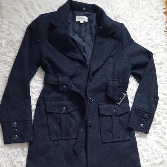 Merona Jackets & Blazers - Merona Single Breasted Trench Coat with Fur Collar